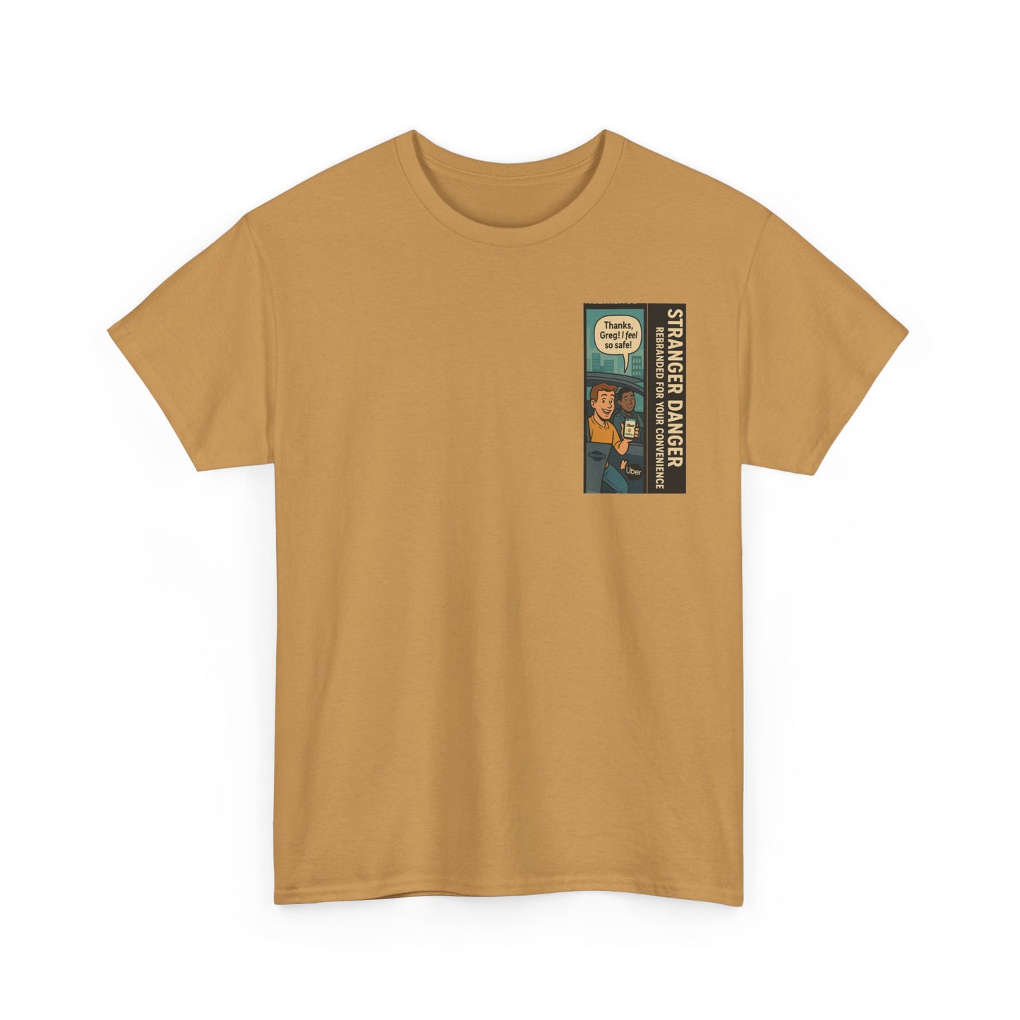 Stranger Danger Unisex Heavy Cotton Tee - Fun Vintage Graphic T-Shirt