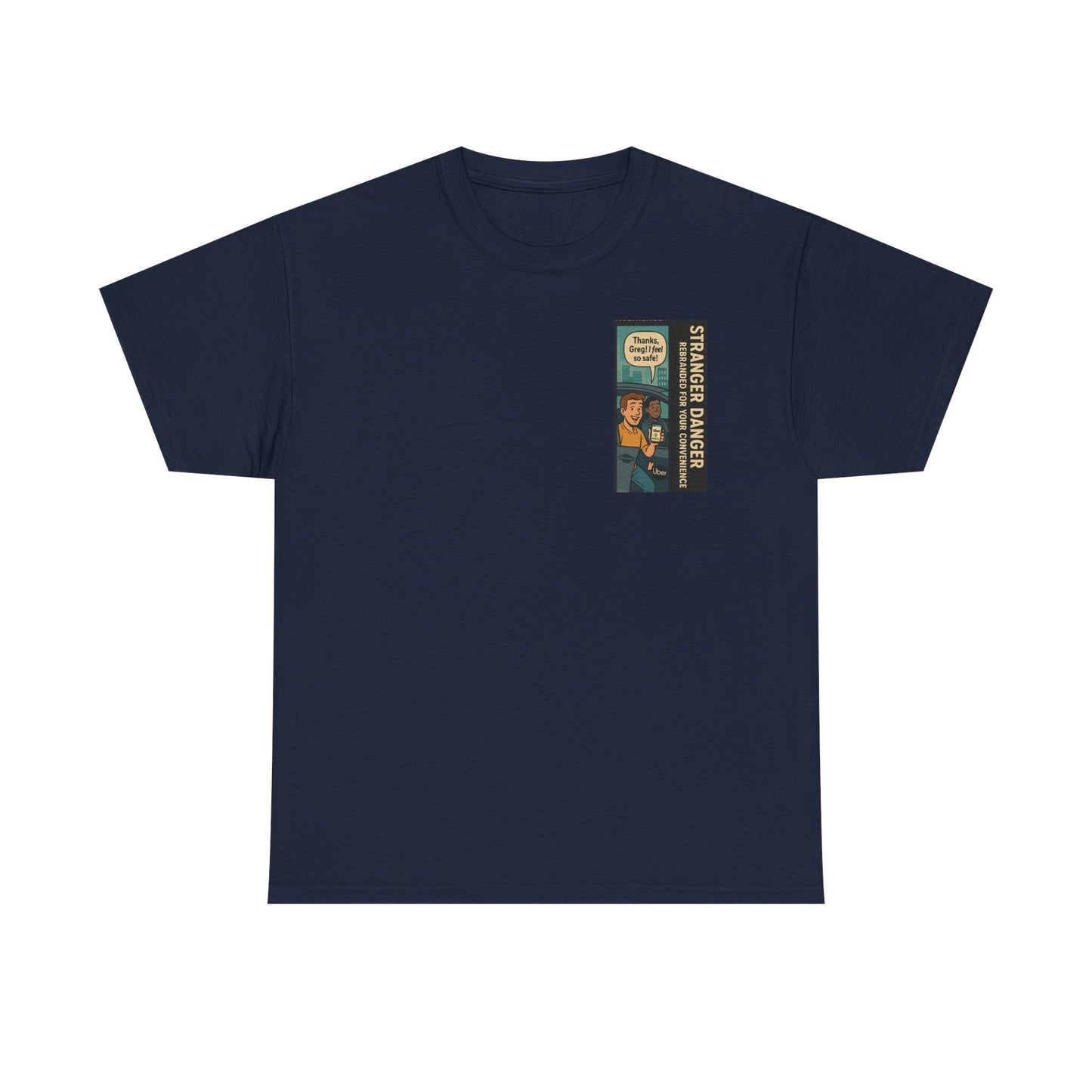 Stranger Danger Unisex Heavy Cotton Tee - Fun Vintage Graphic T-Shirt