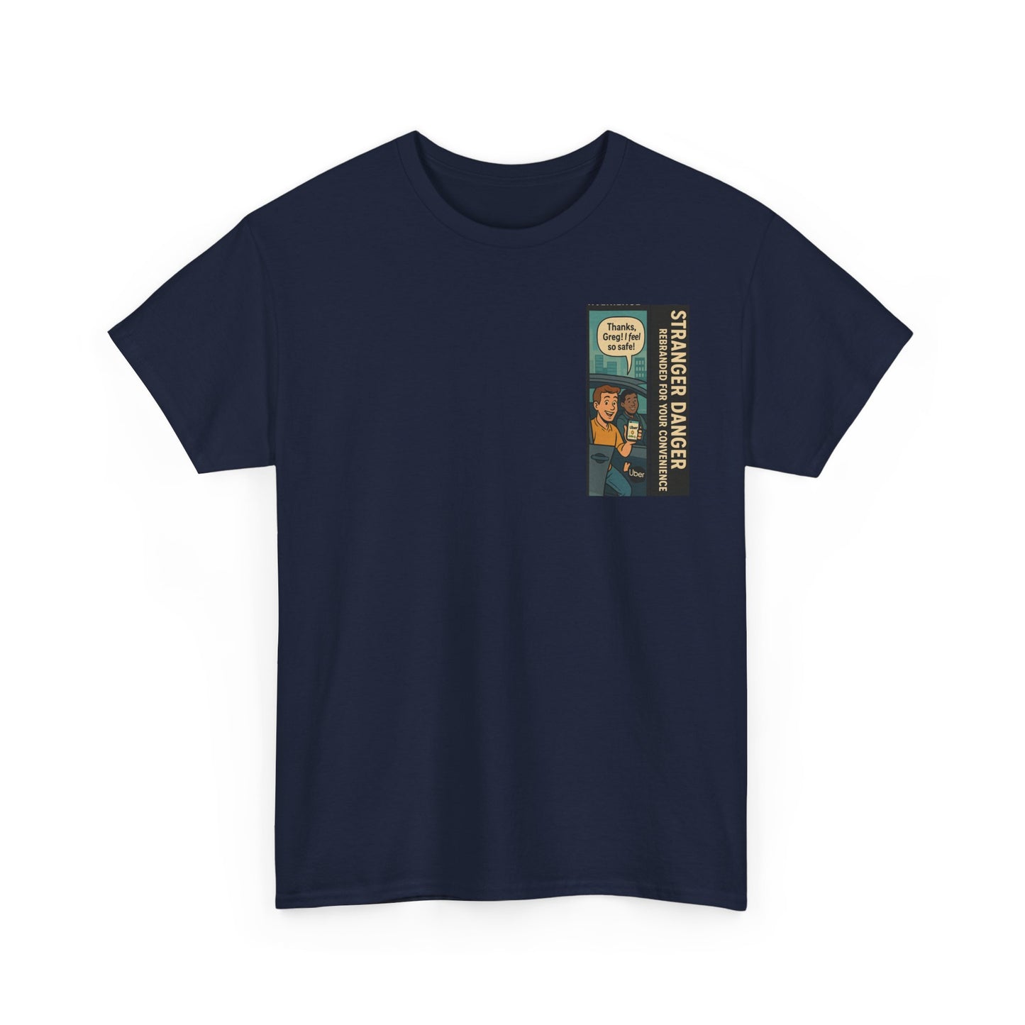 Stranger Danger Unisex Heavy Cotton Tee - Fun Vintage Graphic T-Shirt