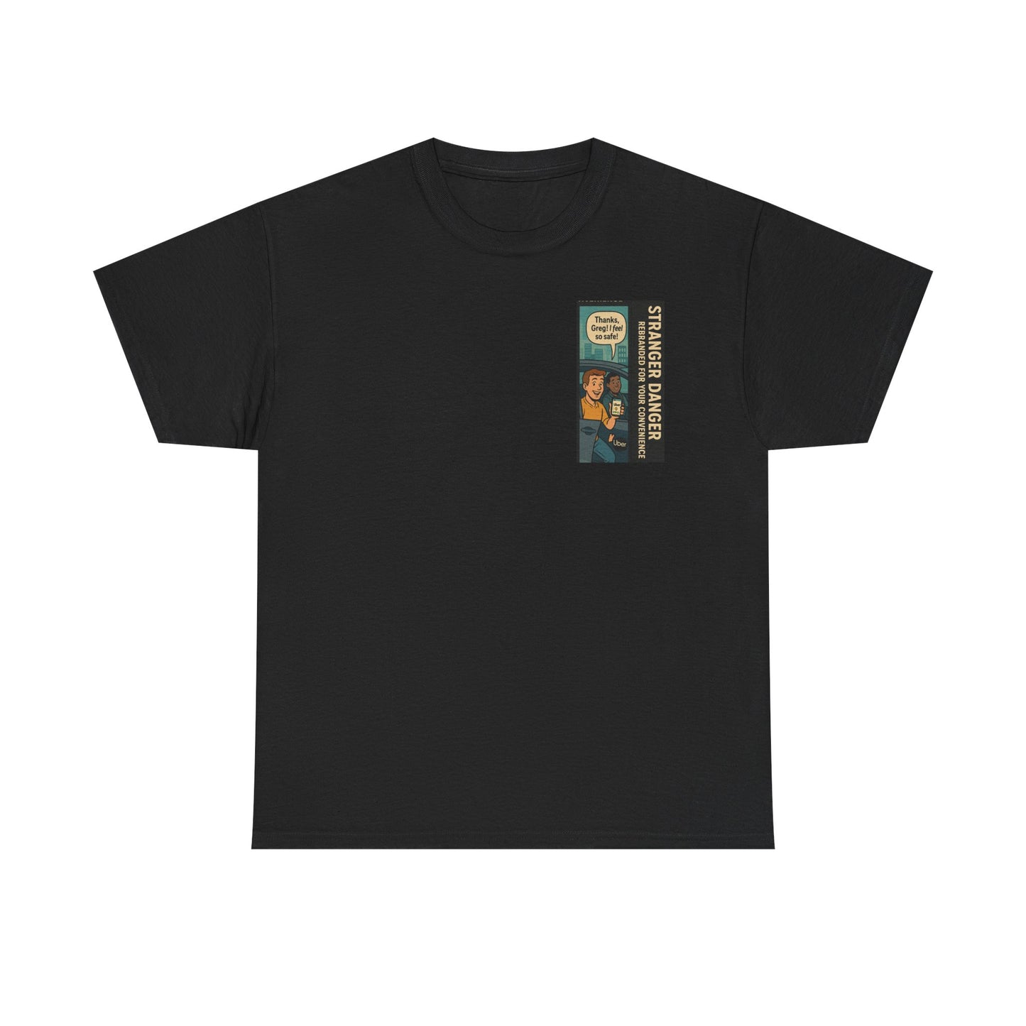 Stranger Danger Unisex Heavy Cotton Tee - Fun Vintage Graphic T-Shirt