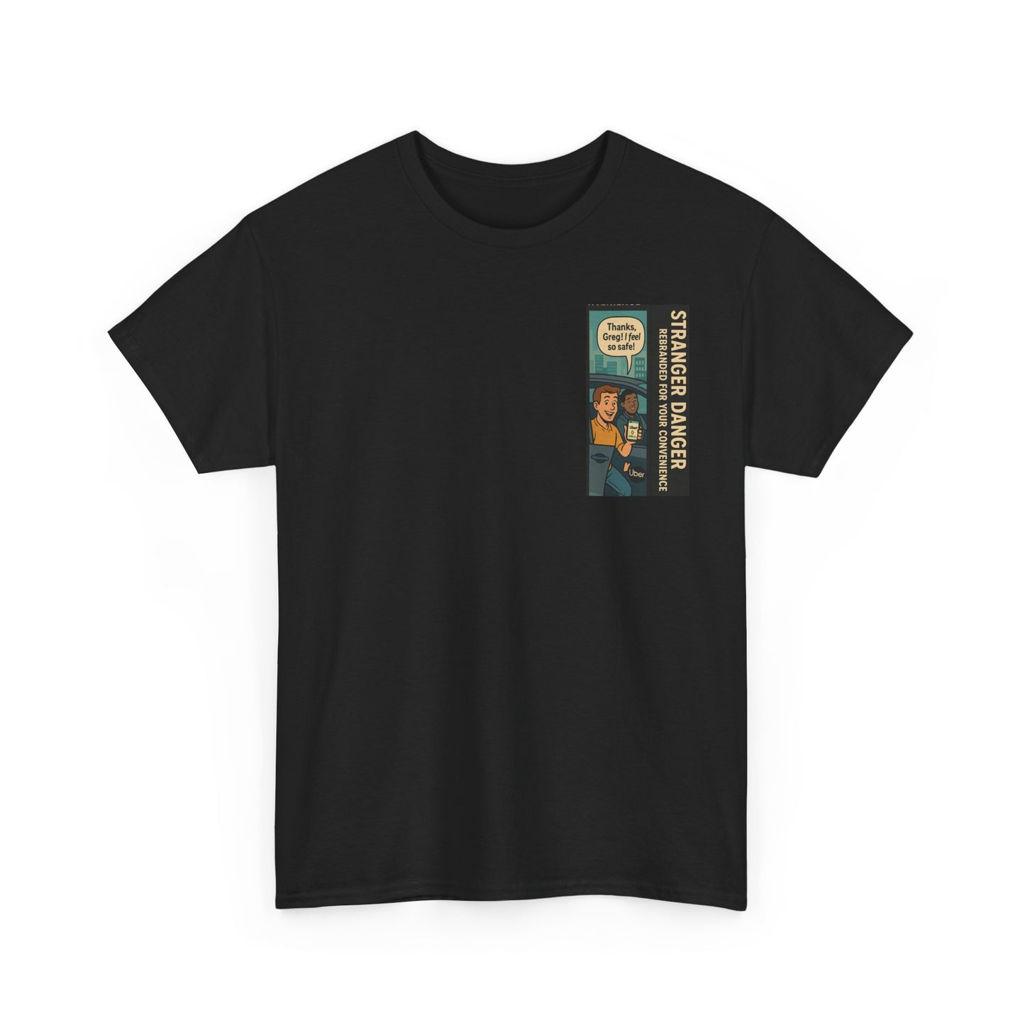 Stranger Danger Unisex Heavy Cotton Tee - Fun Vintage Graphic T-Shirt