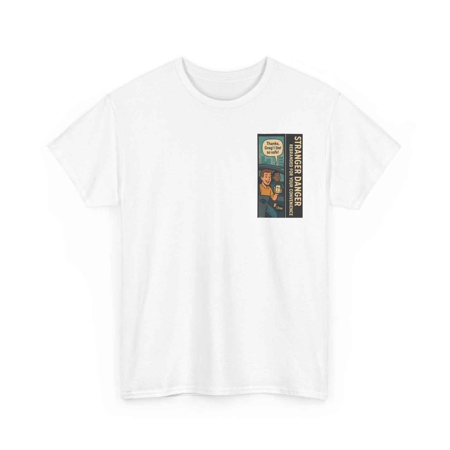 Stranger Danger Unisex Heavy Cotton Tee - Fun Vintage Graphic T-Shirt