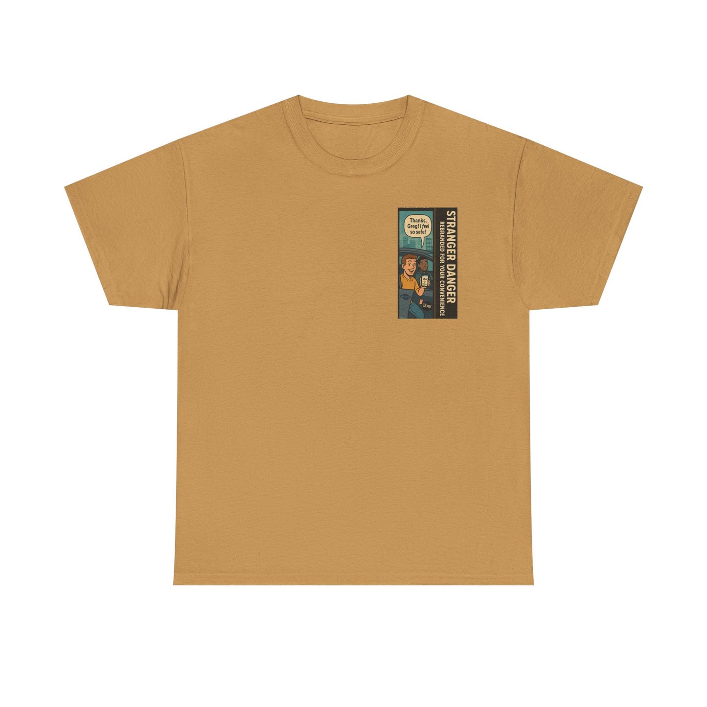 Stranger Danger Unisex Heavy Cotton Tee - Fun Vintage Graphic T-Shirt