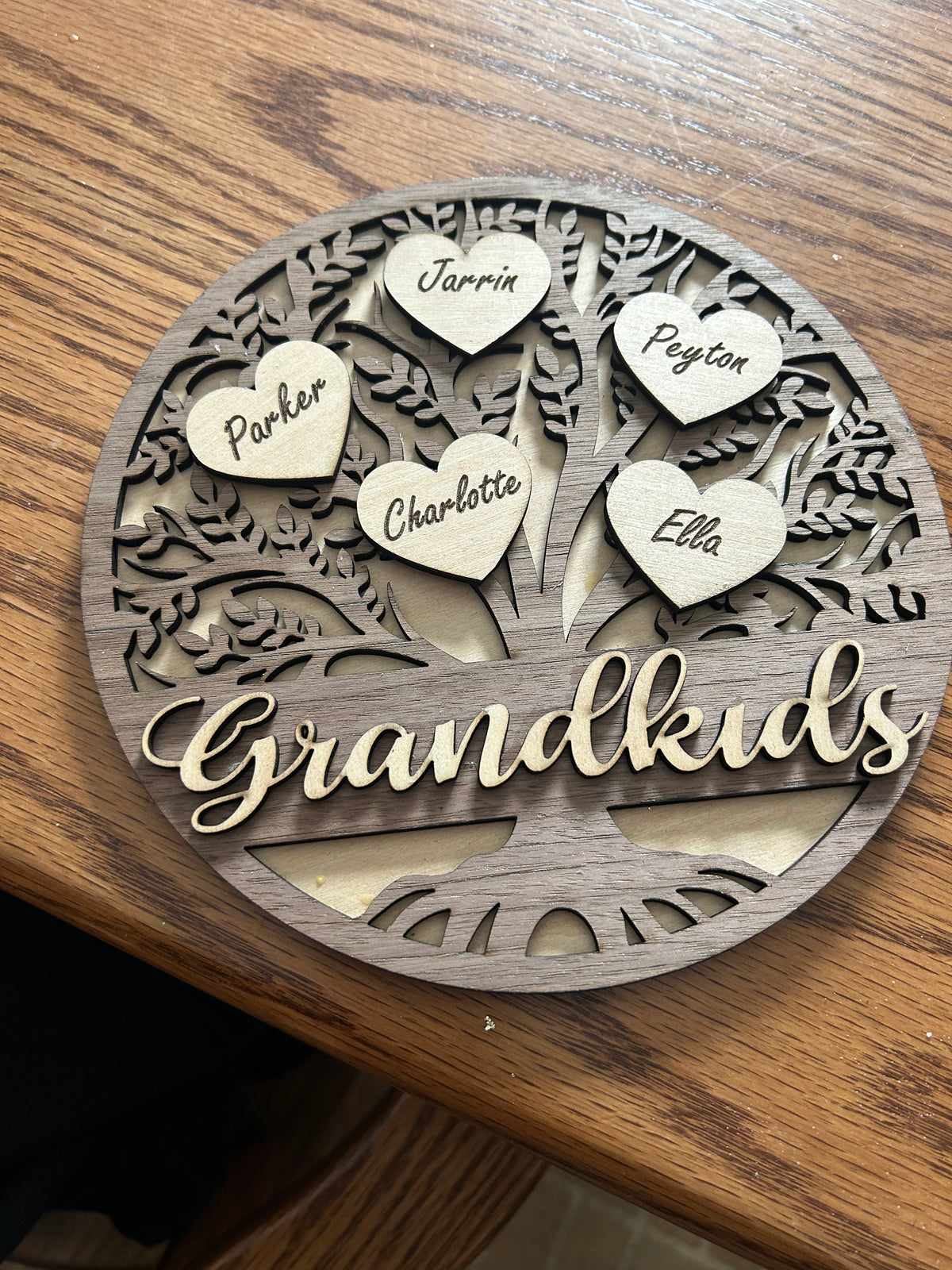 Grandkids Family Tree - Personalize with your names