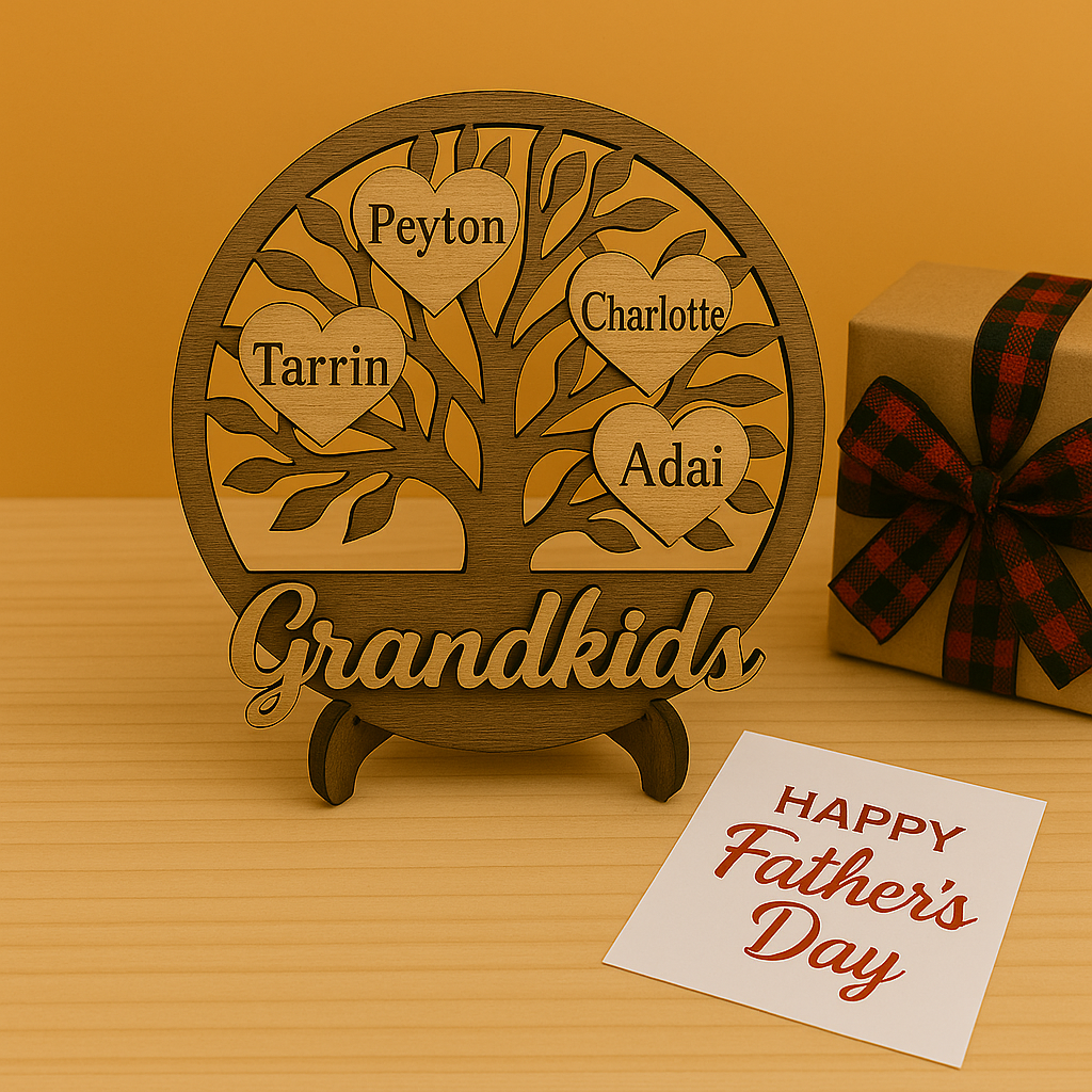 Personalized Grandkids Family Tree – Father's Day Gift