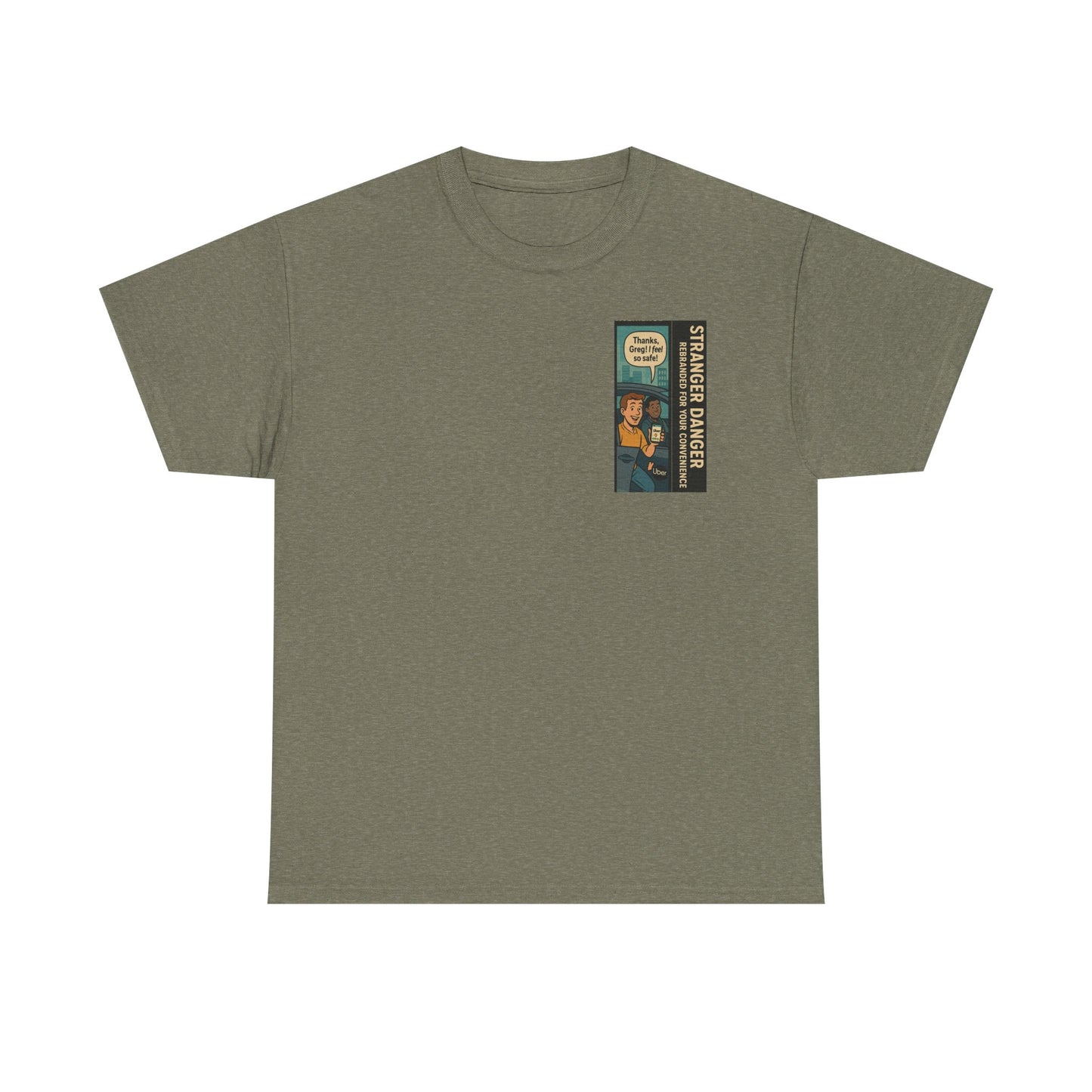 Stranger Danger Unisex Heavy Cotton Tee - Fun Vintage Graphic T-Shirt