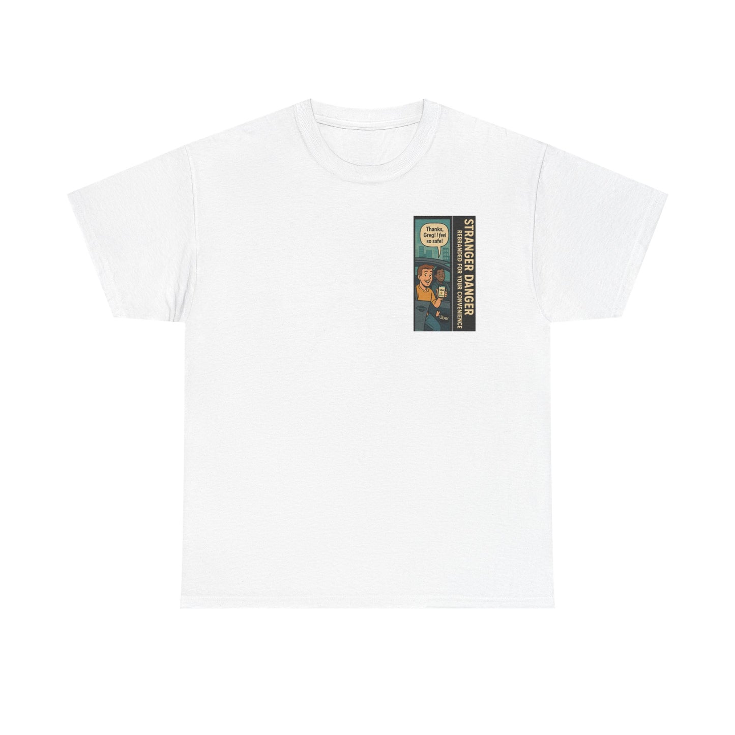 Stranger Danger Unisex Heavy Cotton Tee - Fun Vintage Graphic T-Shirt