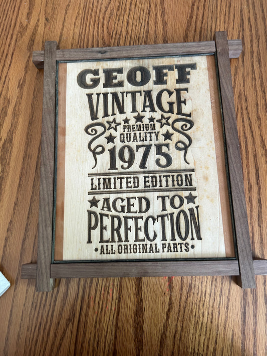 Vintage Dude Plaque