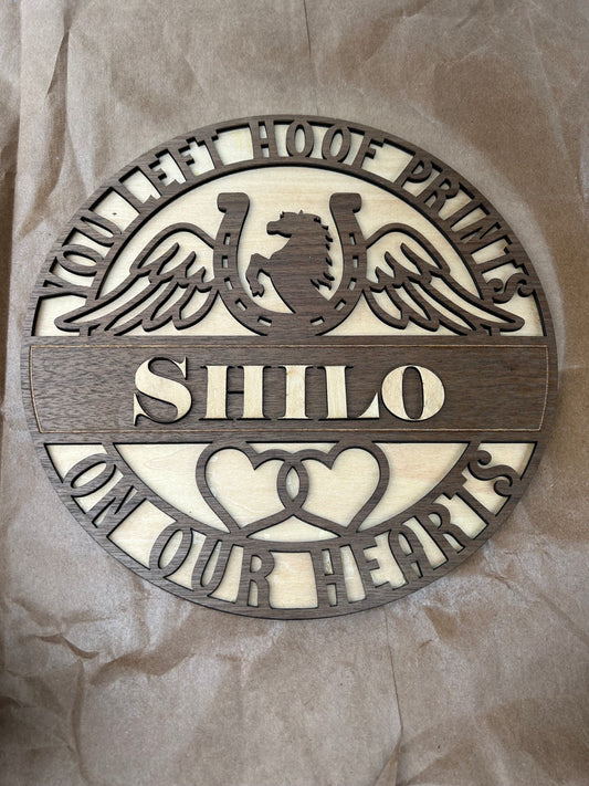 Horse Memorial Plaque