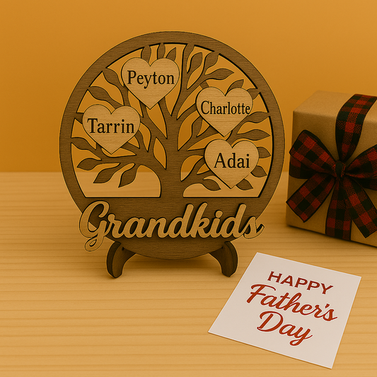 Personalized Grandkids Family Tree – Father's Day Gift