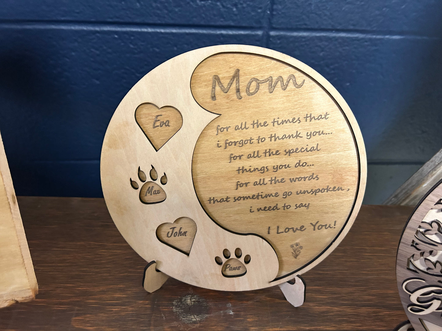 Mom Keepsake Plaque